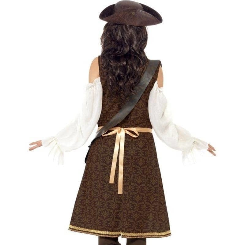 High Seas Pirate Wench Costume Adult Brown White_2 sm-26225M