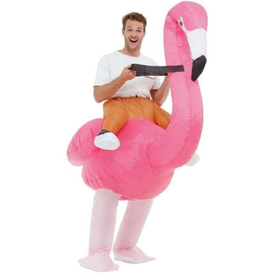 Inflatable Ride Em Flamingo Costume Adult Pink_1 sm-50962