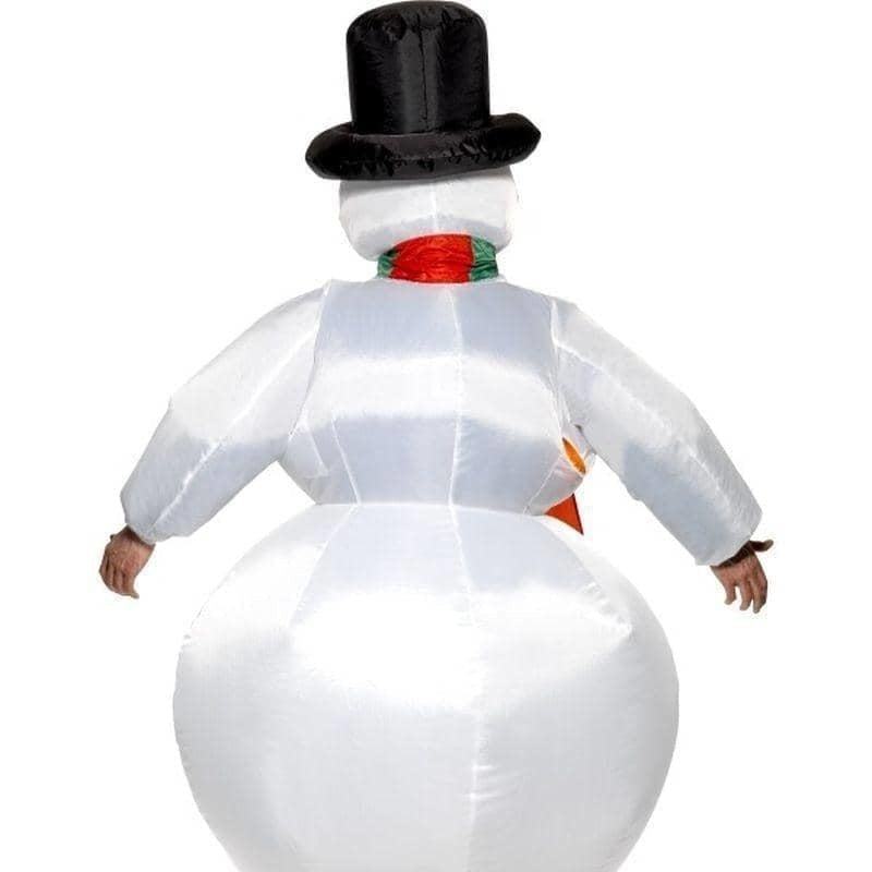 Inflatable Snowman Costume Adult White_2 