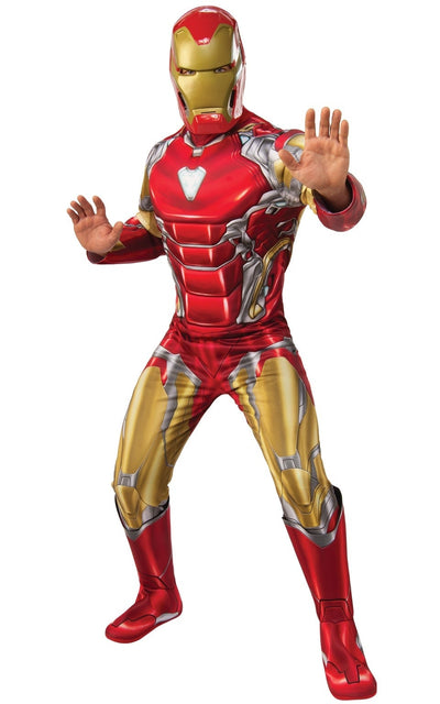 Iron Man Deluxe Mens Avengers Endgame Costume 1 rub-700736STD MAD Fancy Dress