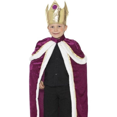 Kiddy King Costume Kids Purple White_1 sm-35959L