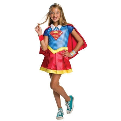 Kids DC Superhero Girls Deluxe Supergirl Costume_1 rub-620714S