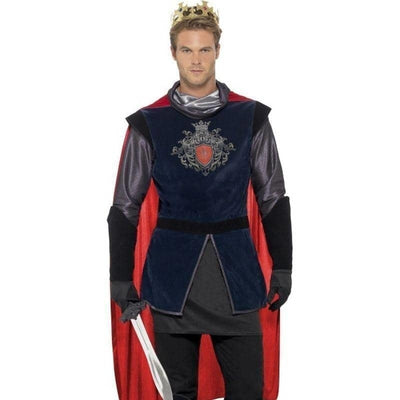 King Arthur Deluxe Costume Adult Blue_1 sm-43417M