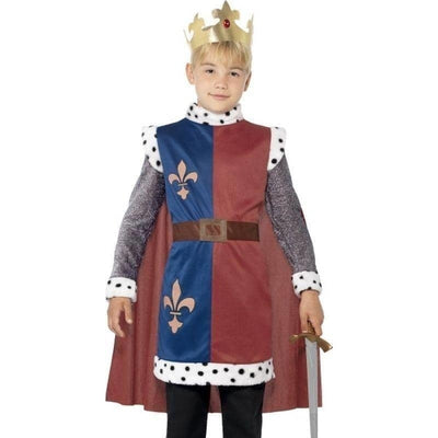 King Arthur Medieval Costume Kids Blue Red_1 sm-44079L