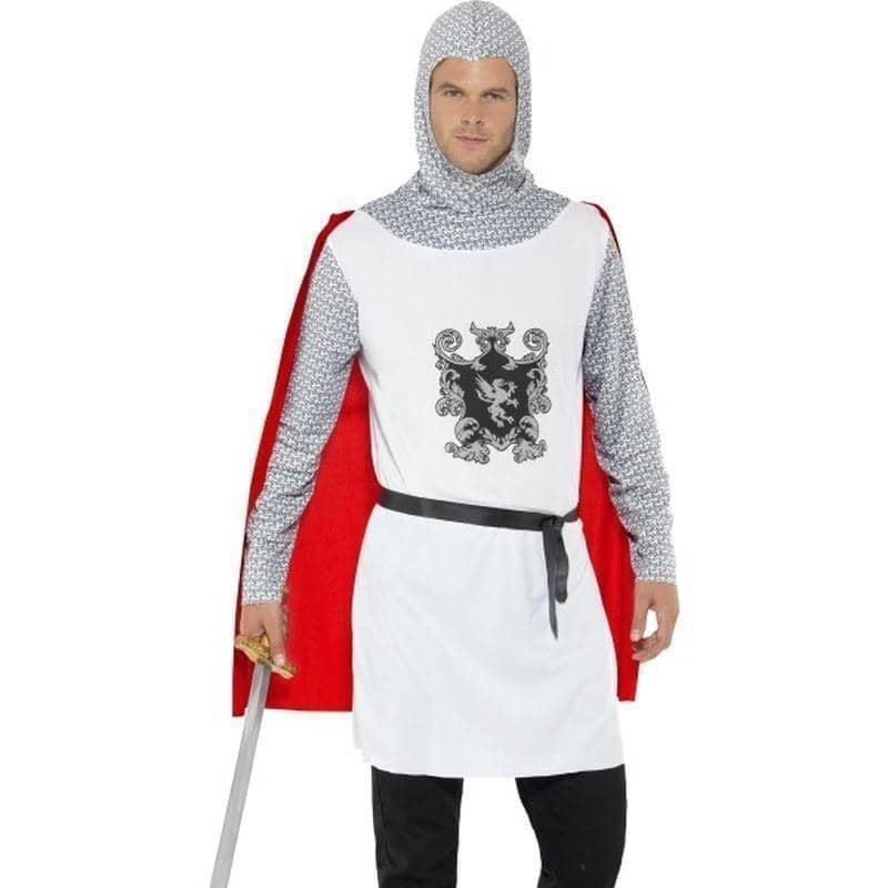 Knight Costume Economy Adult White_3 sm-43422XL