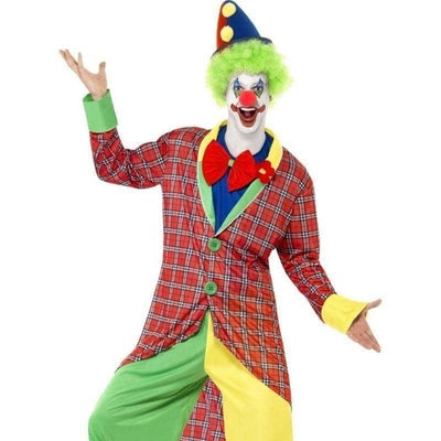 La Circus Deluxe Clown Costume Adult Red Green Yellow_1 sm-39340L