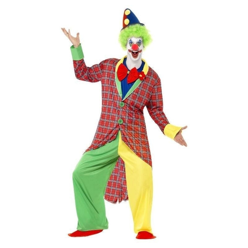 La Circus Deluxe Clown Costume Adult Red Green Yellow_4 