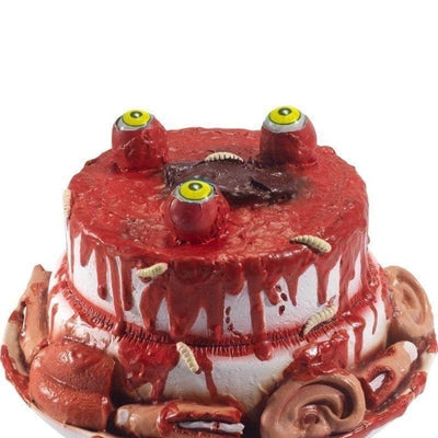Latex Gory Gourmet Zombie Cake Prop Adult Red_1 sm-46934