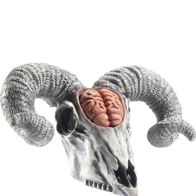 Latex Rams Skull Prop With Exposed Brain Adult Natural_1 sm-46900