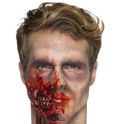 Latex Zombie Jaw Prosthetic Adult Red_1 sm-46799