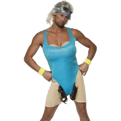 Lets Get Physical Work Out Costume Adult Blue Nude_1 sm-33091