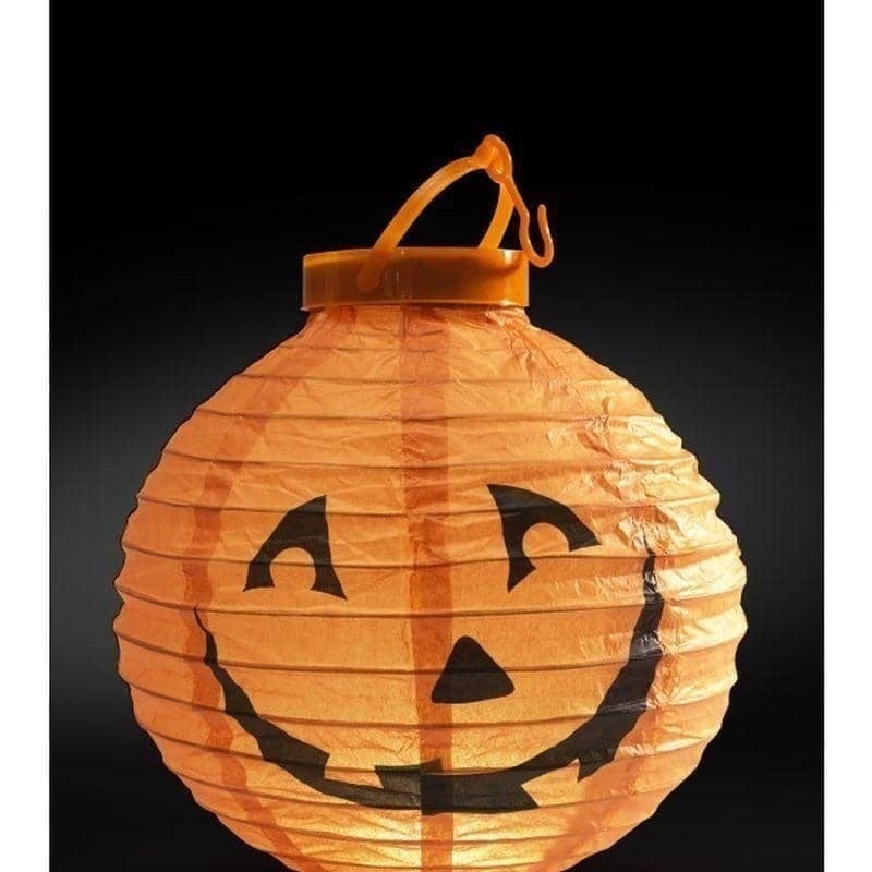 Light Up Led Paper Pumpkin Lantern Adult Orange_1 sm-48289