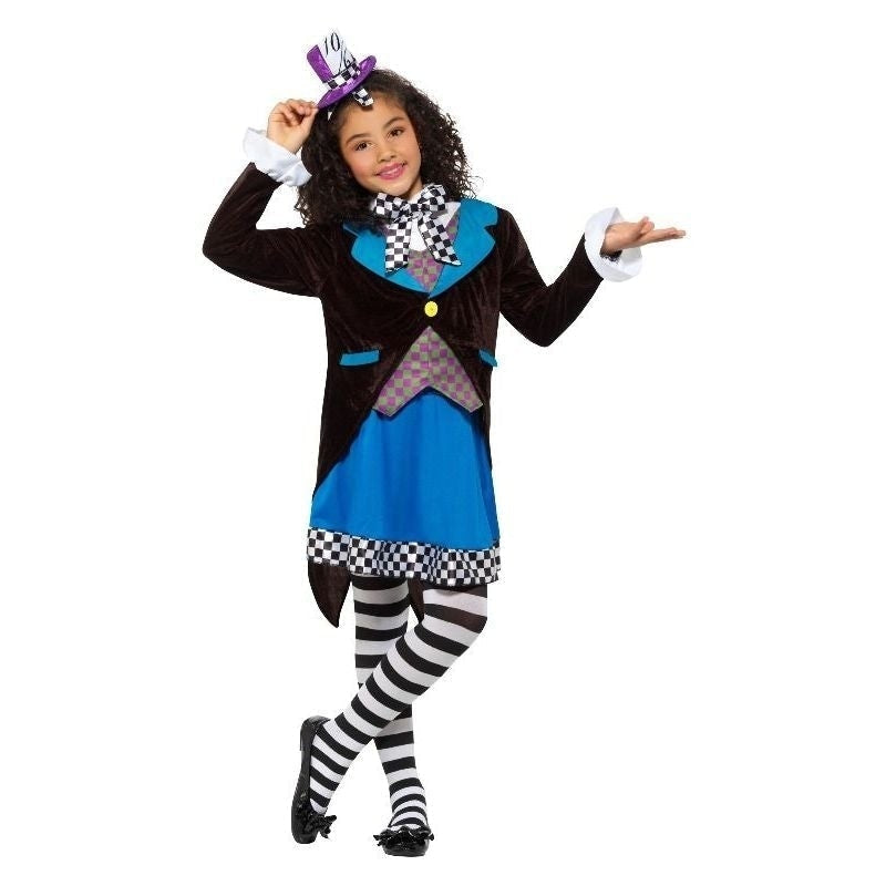 Little Miss Hatter Costume With Dress Kids Multi_2 sm-49693m