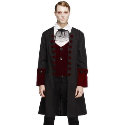 Male Fever Gothic Vamp Costume Adult Black Red_1 sm-21323L