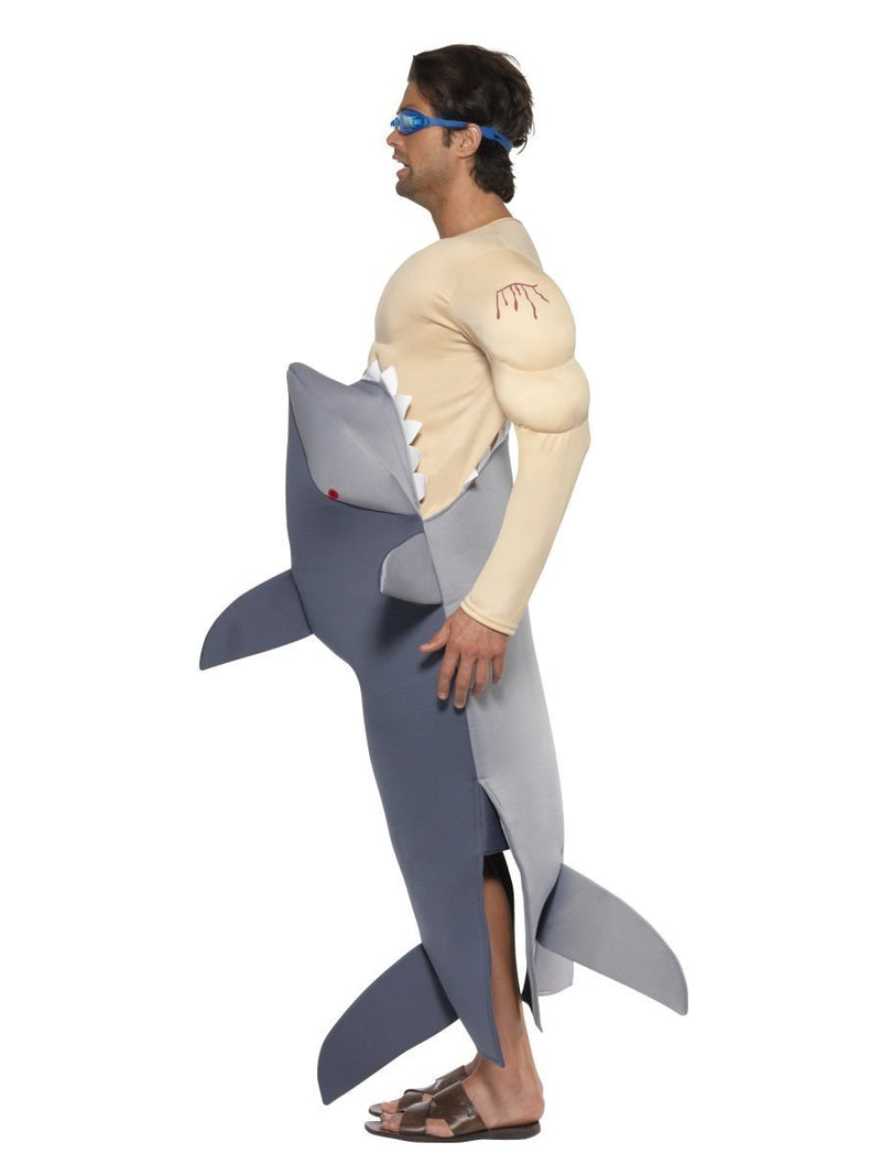 Man Eating Shark Costume Adult Grey Nude