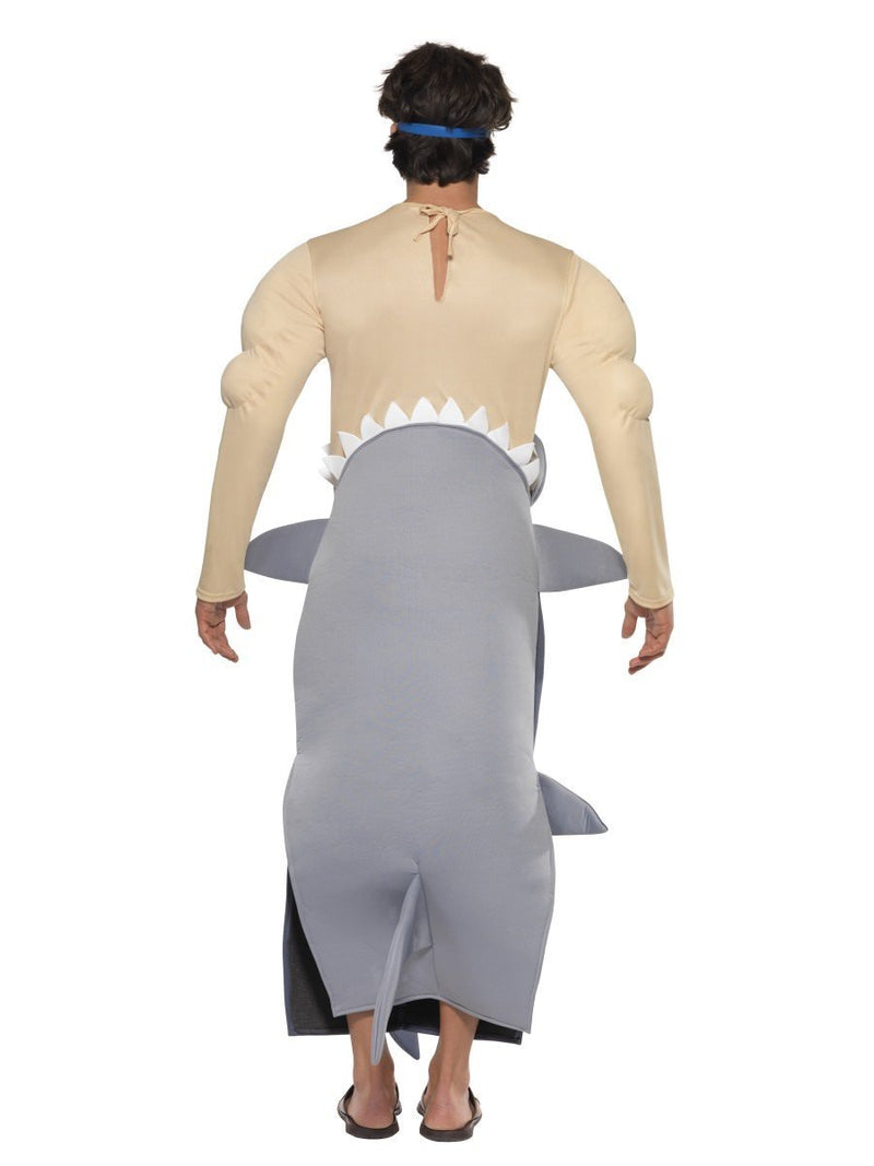 Man Eating Shark Costume Adult Grey Nude