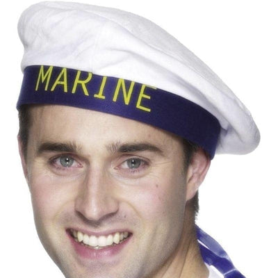 Marine Sailors Hat Adult White_1 sm-25231