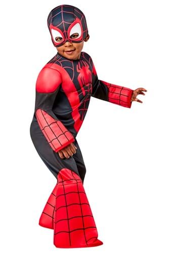 Miles Morales Spiderman Deluxe Toddler Costume 8 MAD Fancy Dress
