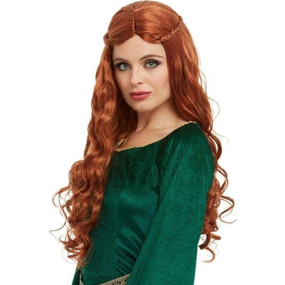 Medieval Princess Wig Adult Auburn_1 sm-50756