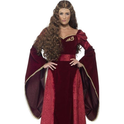 Medieval Queen Deluxe Costume Adult Red_1 sm-27877M