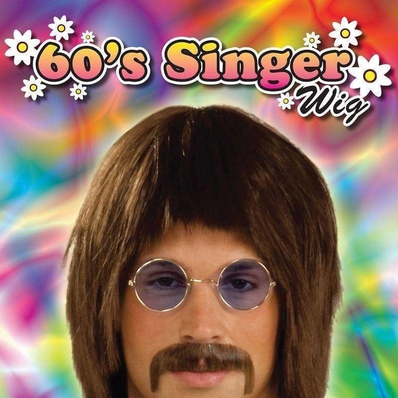Mens 60s Singer Wigs Male Halloween Costume_2 