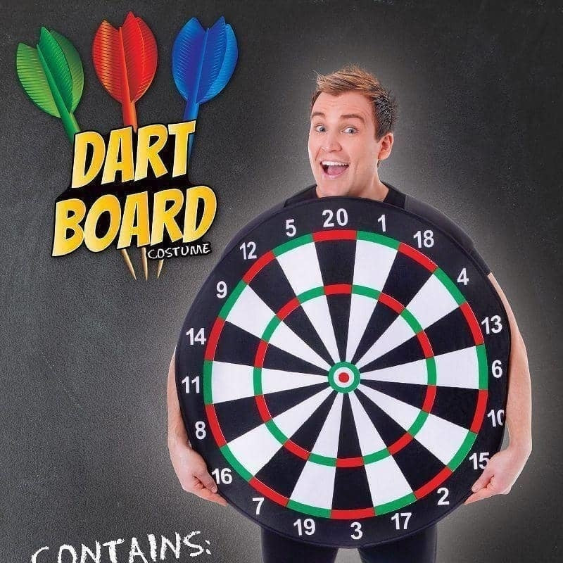 Mens Dart Board Adult Costume Male Chest Size 44" Halloween_2 
