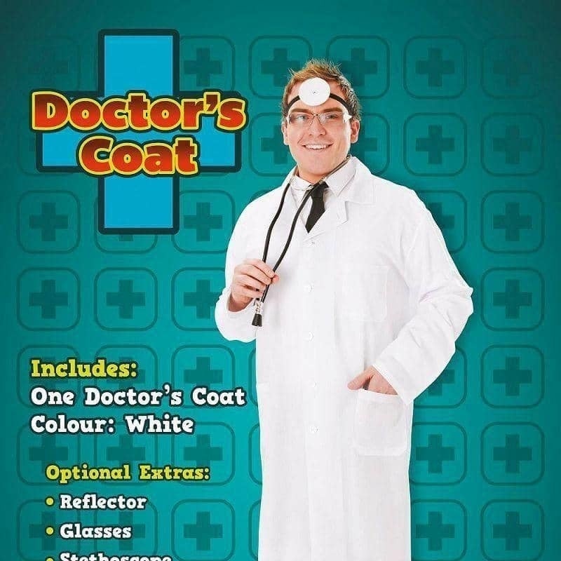 Mens Doctor Coat Adult Costume Male Halloween_2 