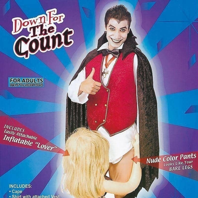 Mens Down For The Count Adult Costume Male Halloween_2 