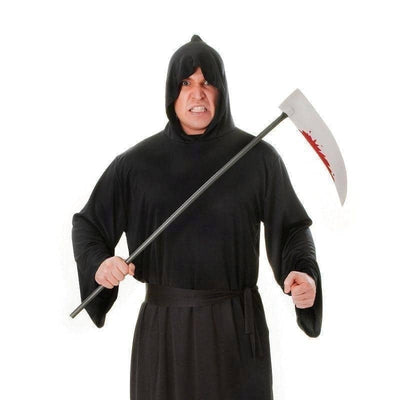Mens Horror Robe Black Adult Costume Male Halloween_1 AC021