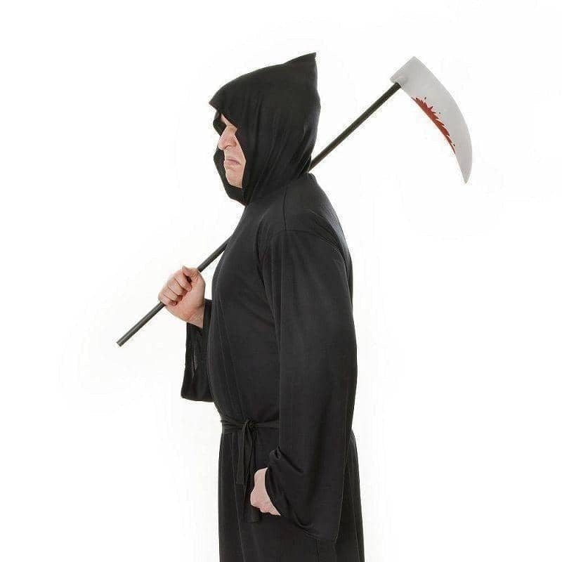 Mens Horror Robe Black Adult Costume Male Halloween_4 
