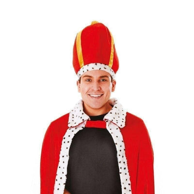 Mens Kings Robe + Hat Adult Costume Male Halloween_1 AC733