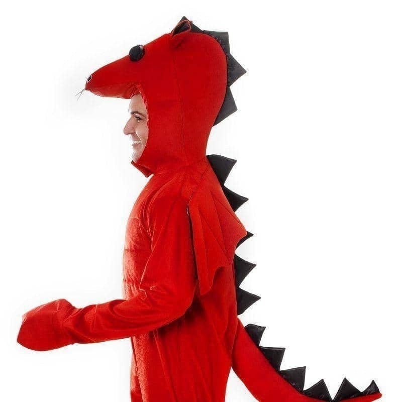 Mens Red Dradon Adult Costume Male Halloween_4 