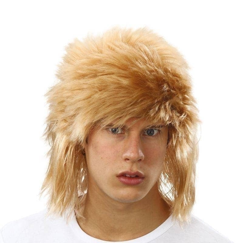 Mens Shaggy Wig Blonde Wigs Male Halloween Costume_1 BW713