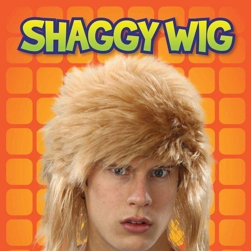 Mens Shaggy Wig Blonde Wigs Male Halloween Costume_2 