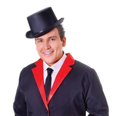 Mens Tailcoat Black Red Adult Costume Male_1 AC524