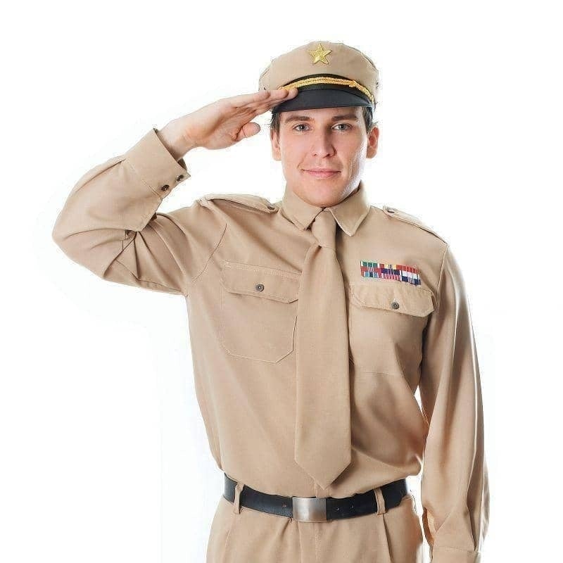 Mens WW2 Army General Adult Costume Male Halloween_1 AC994