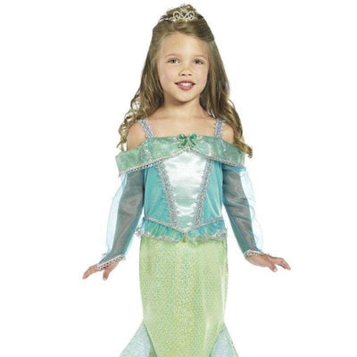 Mermaid Princess Costume Kids Blue Green_1 sm-36165S