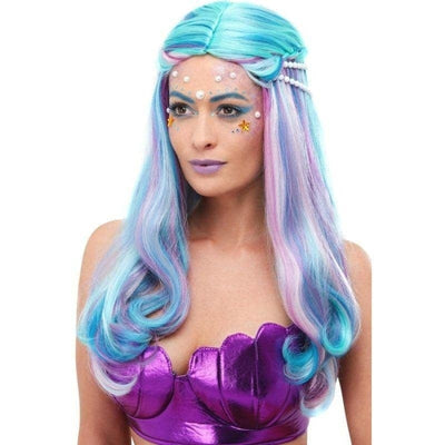 Mermaid Wig Adult Blue_1 sm-52025