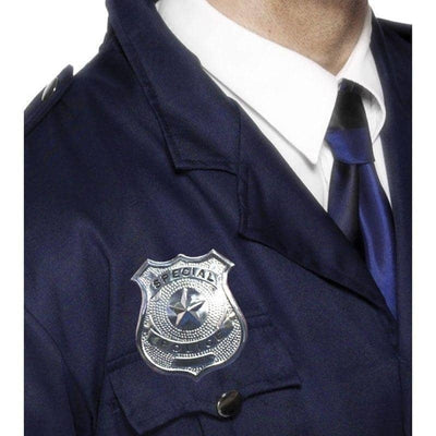 Metal Police Badge Adult Silver_1 sm-22480