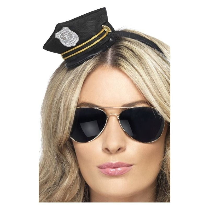Mini Cop Hat Adult Black_2 