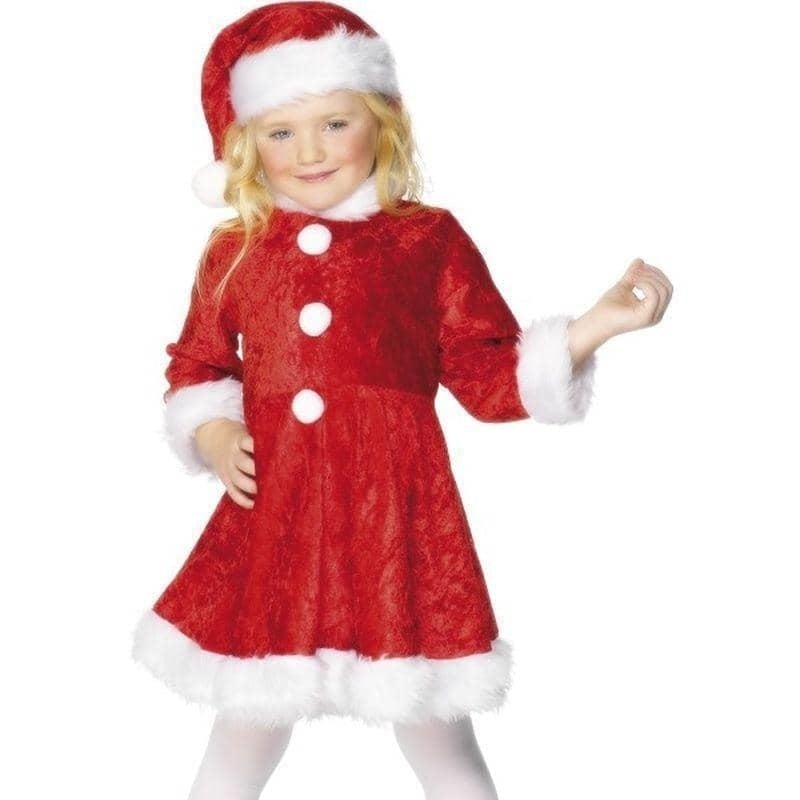 Mini Miss Santa Costume Kids Red White_3 sm-29181S