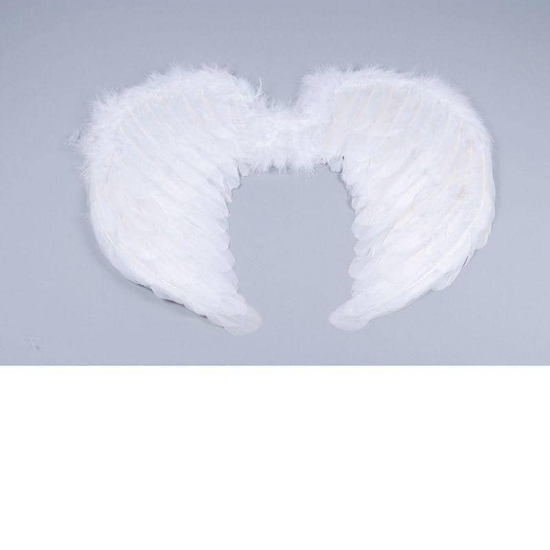Mini White Feather Wings Costume Accessories Unisex_1 BA1098