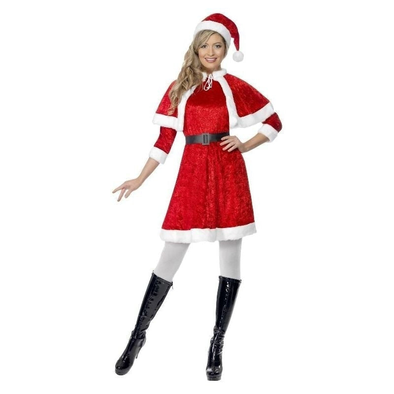 Miss Santa Costume Adult Red White_3 