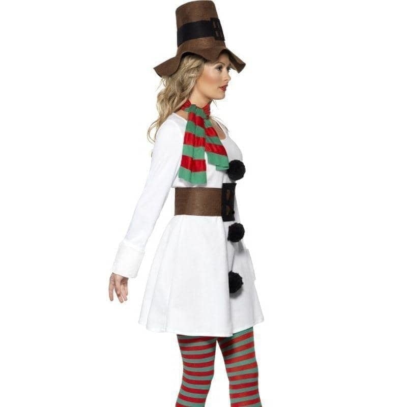 Miss Snowman Costume Adult White Brown_3 sm-28016S