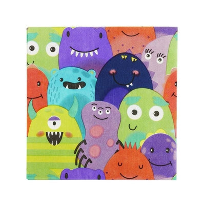Monster Tableware Party Napkins X8_1 sm-39681