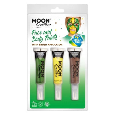 Moon Creations Face & Body Paints and Brush Jungle Set_1 sm-C01716