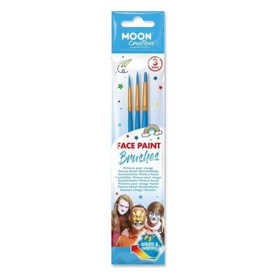 Moon Creations Face Paint Brushes Blue_1 sm-C14013