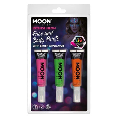 Moon Glow Intense Neon UV Face Paint and Brush_1 sm-M03208