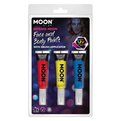 Moon Glow Intense Neon UV Face Paint and Brush_1 sm-M03215