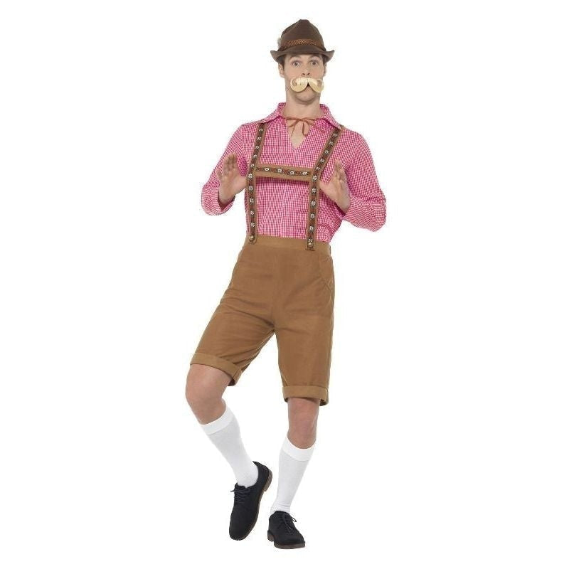Mr Bavarian Costume Adult Red Brown_2 sm-49656l